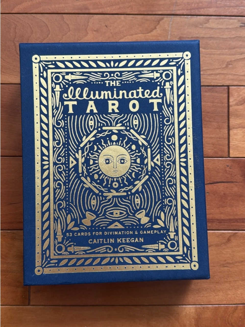 Illuminated Tarot Deck - Navy and Gold